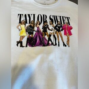 Taylor Swift White Crewneck Eras Tour Midnights Adult XL Long Sleeve Official.